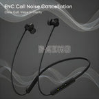 BXENO Buds Wireless 5 Lite MAGNETIC POWER OFF/ON 48Hr Neckband ENC ,Fast Charging Bluetooth Headphone